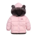 blouson réversible ours rose