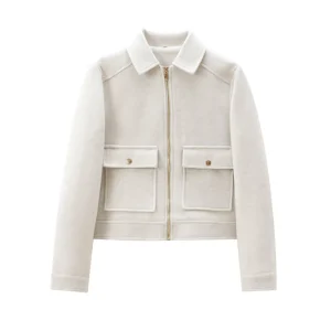 Veste Slim Automne Blanche