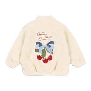blouson cerises noeud