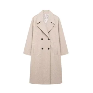 blouson long style trench kaki