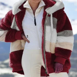 Blouson Polaire Bordeaux