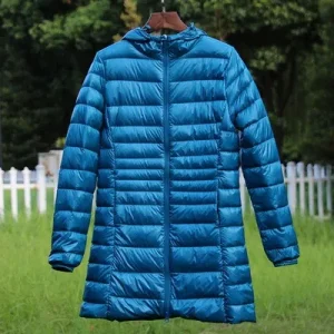 blouson matelassé turquoise