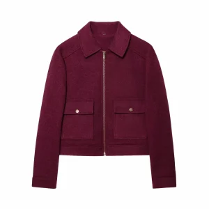 Veste Slim Automne Rouge