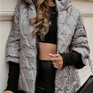 Blouson Matelassé Gris