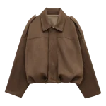 Blouson type suédois marron