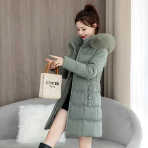 Blouson Parka Matelassé Vert
