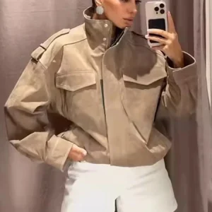 Blouson style suédois noir