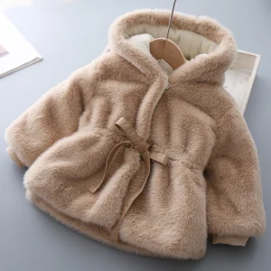 Blouson manteau hiver beige fille