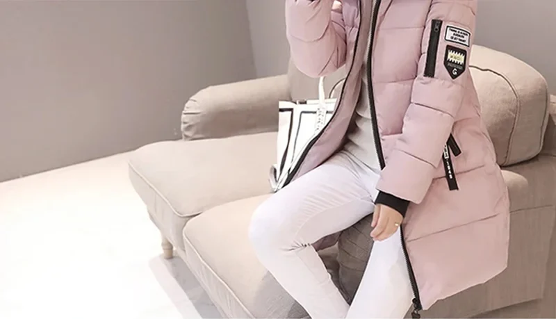 Veste rose femme type Parka