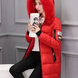Blouson Femme Hiver rouge
