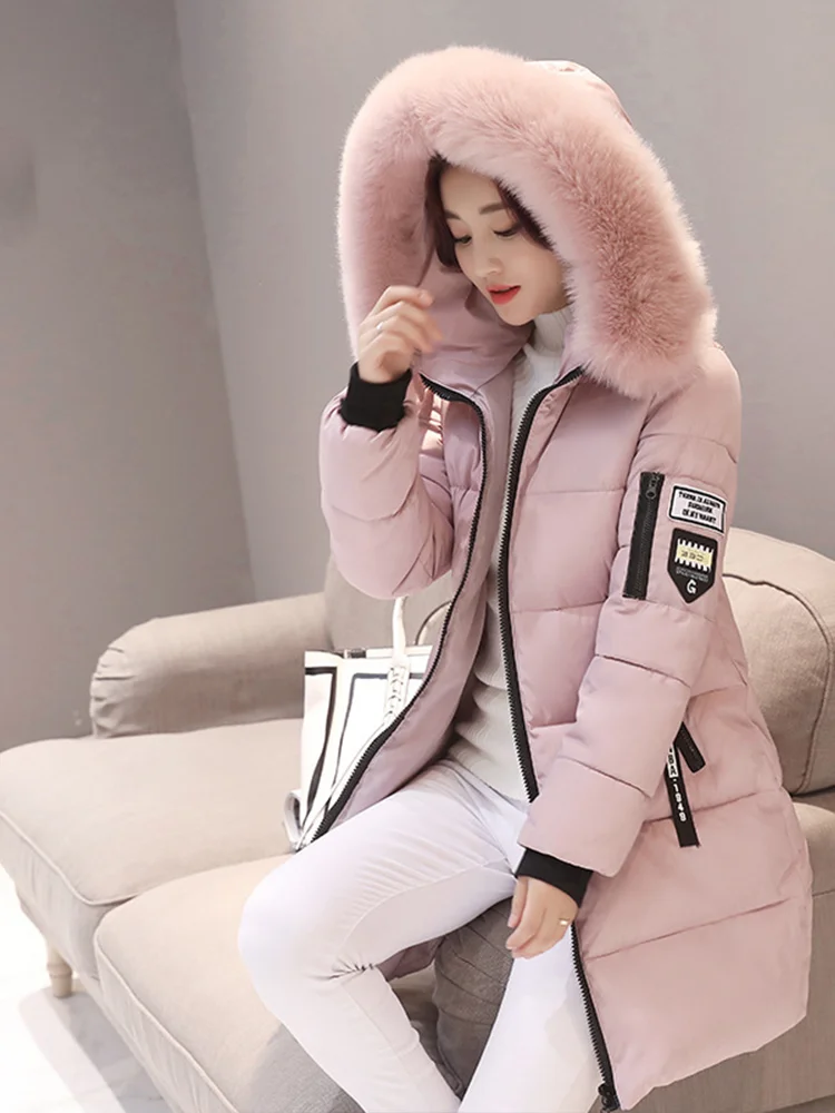 Blouson Femme Hiver type Parka rose
