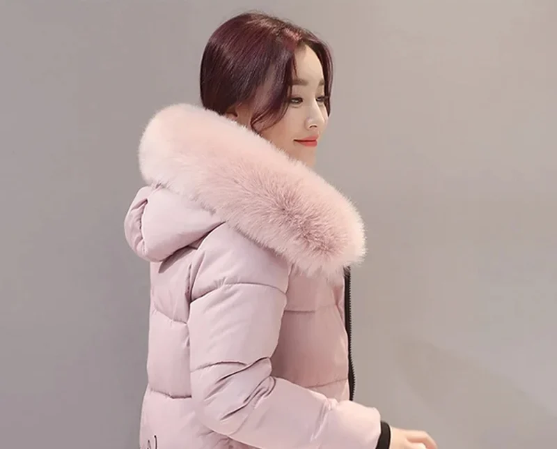 Blouson d'hiver rose pour femme