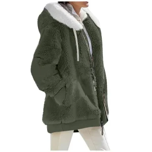 blouson hiver femme vert militaire