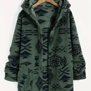 blouson femme aztèque capuche