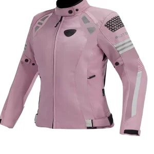 blouson moto femme rose