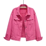 Veste type Jean Femme rose