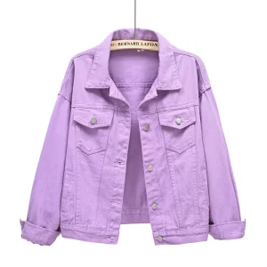 Veste type Jean Femme violette