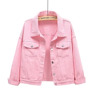 veste Jean Femme fuchsia