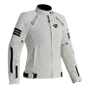blouson moto femme blanc