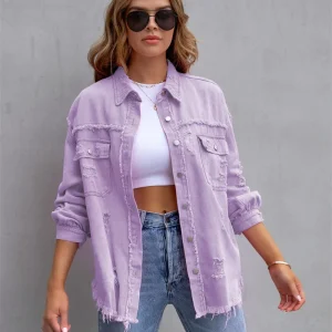 blouson été violet