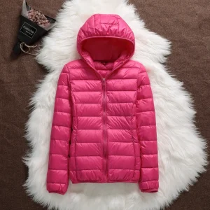 blouson coupe-vent femme rouge