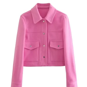 veste boléro femme rose