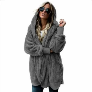 blouson type cardigan long femme