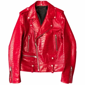veste crocodile rouge homme