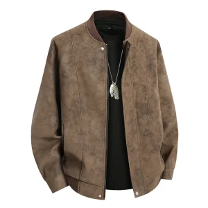 veste style daim homme