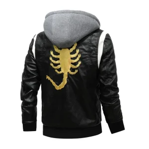 Veste effet Cuir noire