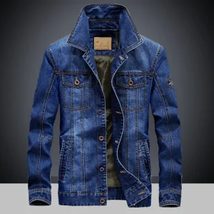Veste effet Jean bleu ciel