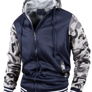 blouson sportif bleu