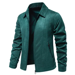 blouson slim vert homme