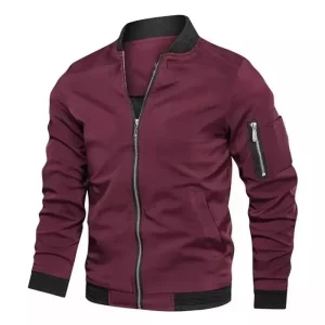 veste casual bordeaux homme