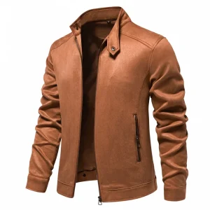 Blouson Slim Casual marron