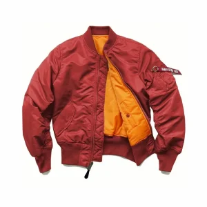 blouson aviateur homme rouge