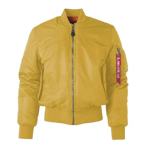 Blouson Bombardier jaune casual