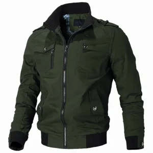 Blouson Bombardier vert militaire homme mi saison