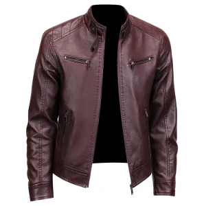 Blouson Vintage bordeaux Homme