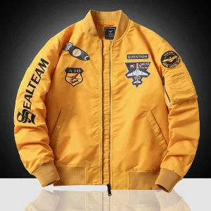 Blouson Aviateur Homme jaune