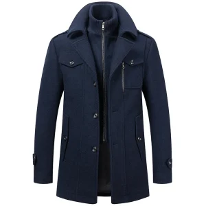 Blouson Long bleu type Trench