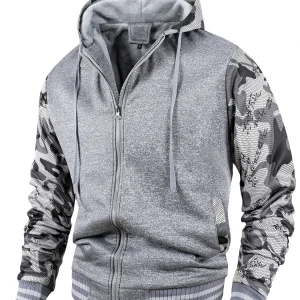 blouson sportif gris foncé