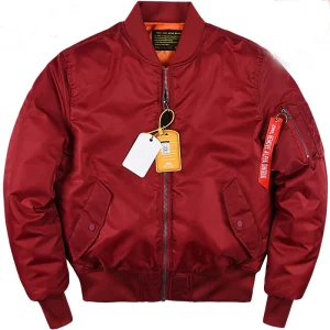 Blouson Bombardier rouge Homme