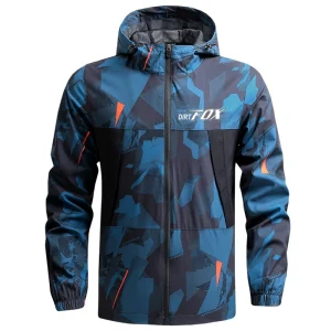blouson imperméable bleu marine