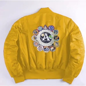 Blouson Casual Bombardier jaune Homme