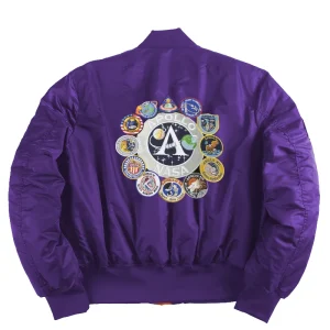 blouson casual bombardier violet
