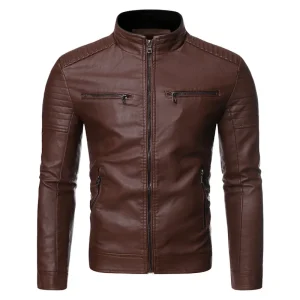 veste skai marron homme