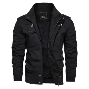 blouson coupe-vent homme noir
