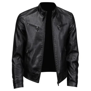 blouson vintage imitation cuir noir