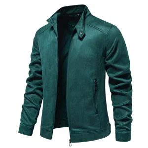 blouson slim casual vert